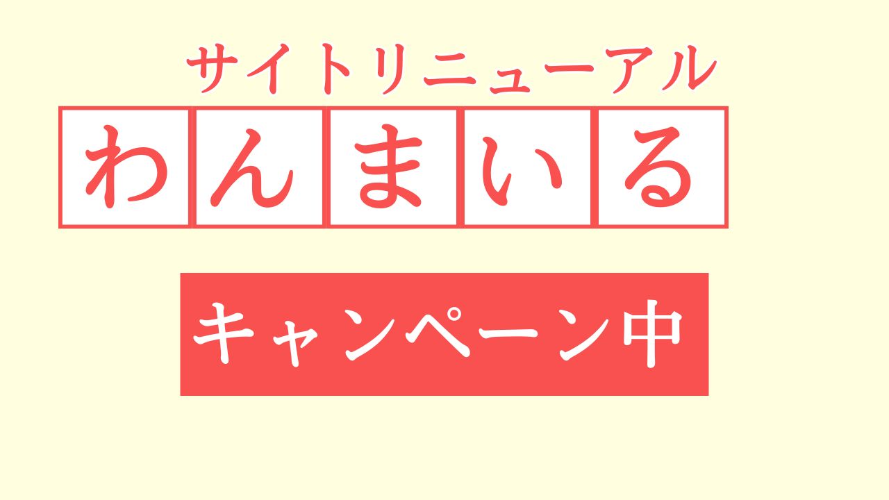 【2025最新】わんまいるサイトリニューアルキャンペーン中！特典・注意点を徹底解説